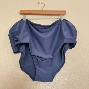 Universal Standard Navy Ruched Bikini Bottoms Sz 2XL